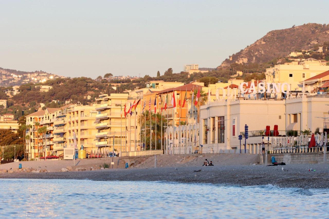 "Terrasse Du Bristol", Imprenable Vue Mer Menton Exterior photo