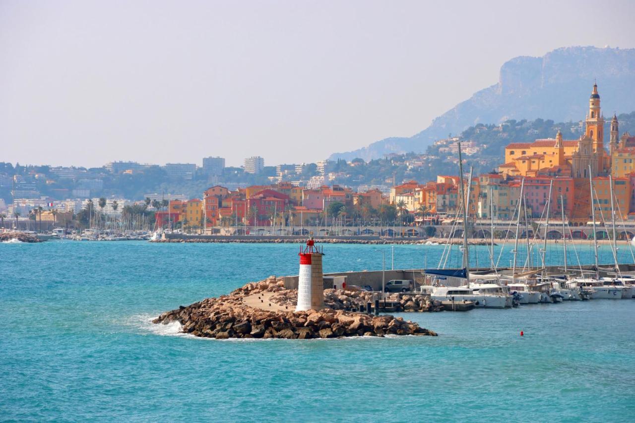 "Terrasse Du Bristol", Imprenable Vue Mer Menton Exterior photo