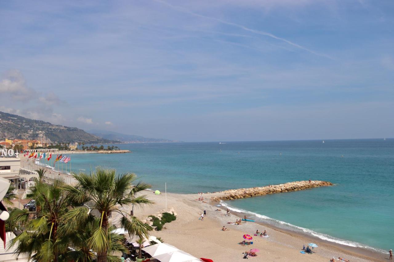 "Terrasse Du Bristol", Imprenable Vue Mer Menton Exterior photo